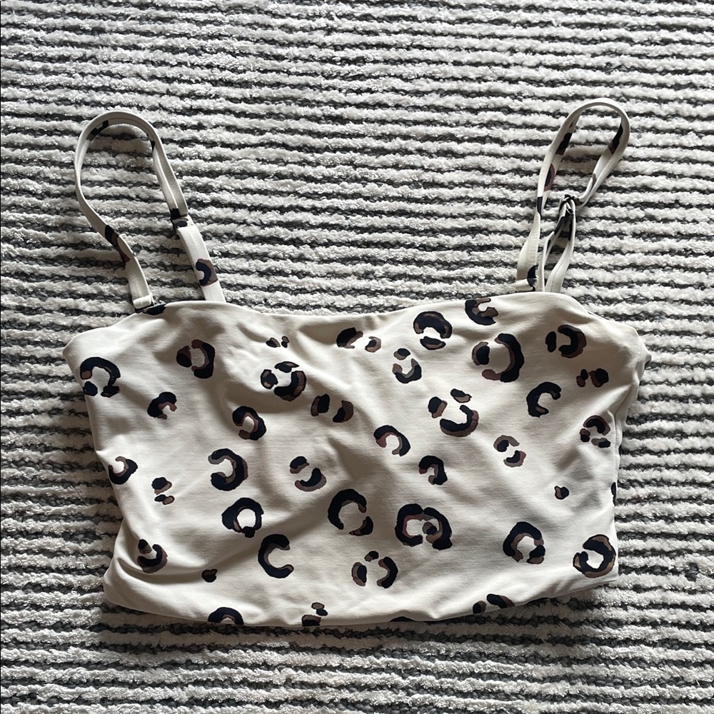 Dolce Vita Leopard Print Bikini Top